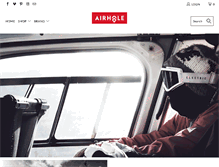 Tablet Screenshot of airholefacemasks.com